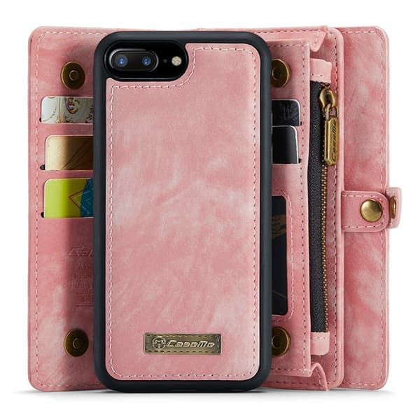 Caseme iPhone 7/8 Plus Plånboksfodral Detachable - Rosa