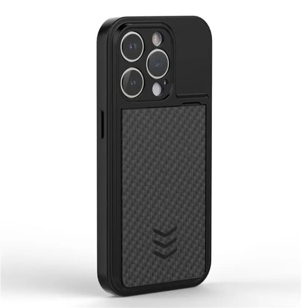 iPhone 14 Pro Max Mobilskal Korthållare - Svart