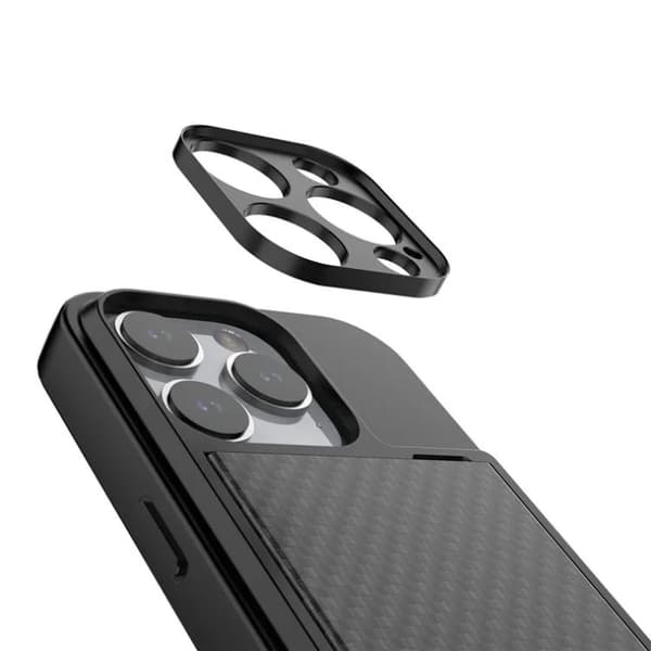 iPhone 14 Pro Max Mobilskal Korthållare - Svart