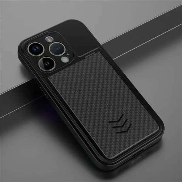 iPhone 14 Pro Max Mobilskal Korthållare - Svart