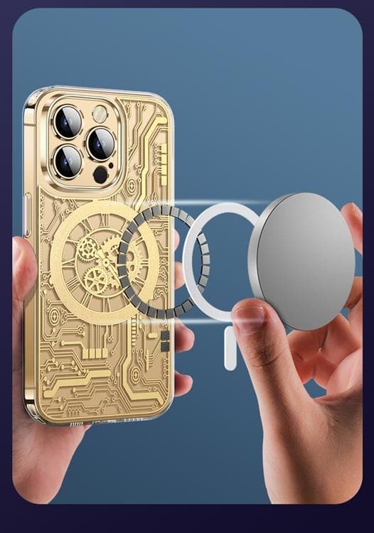 iPhone 14 Pro Mobilskal Magsafe Mechanical - Silver