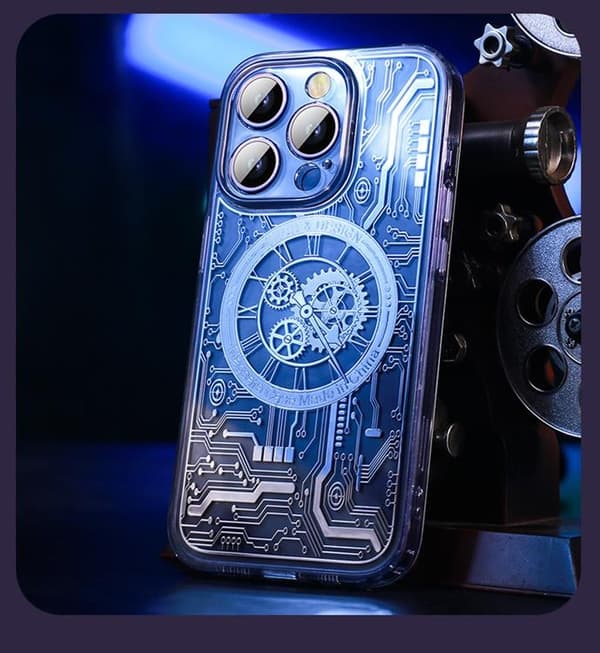 iPhone 14 Pro Mobilskal Magsafe Mechanical - Silver