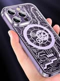 Miniatyrbild 7 av 10: iPhone 14 Pro Mobilskal Magsafe Mechanical - Silver