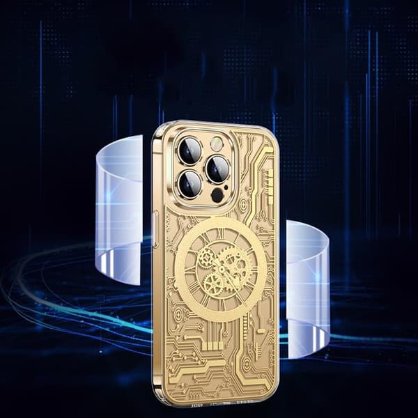 iPhone 14 Pro Mobilskal Magsafe Mechanical - Silver