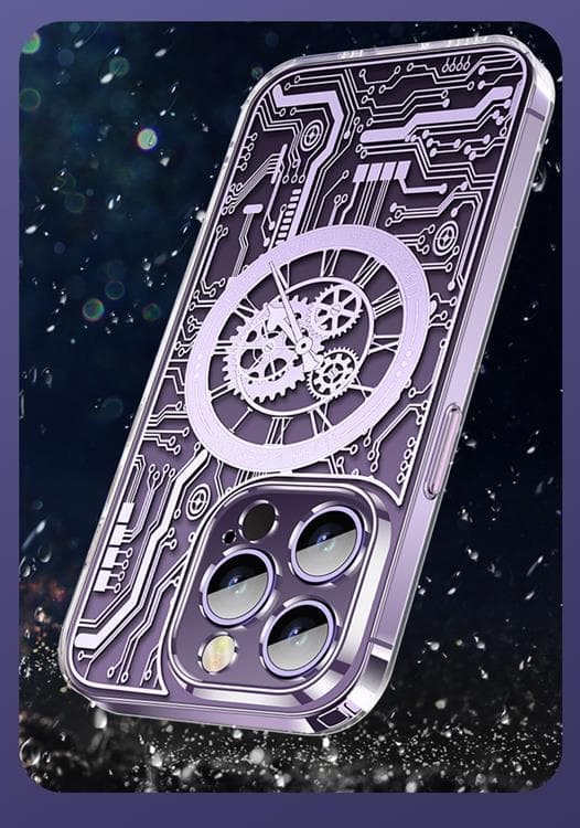 iPhone 14 Pro Mobilskal Magsafe Mechanical - Silver