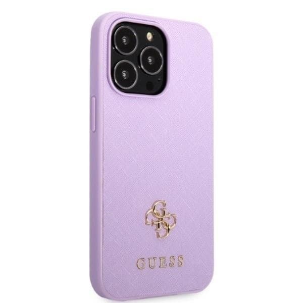 Guess iPhone 13 Pro Mobilskal Saffiano Small Metall Logo