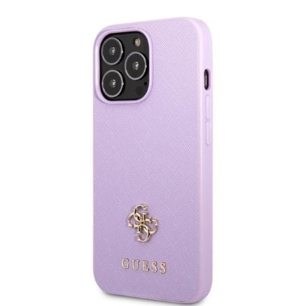 Guess iPhone 13 Pro Mobilskal Saffiano Small Metall Logo