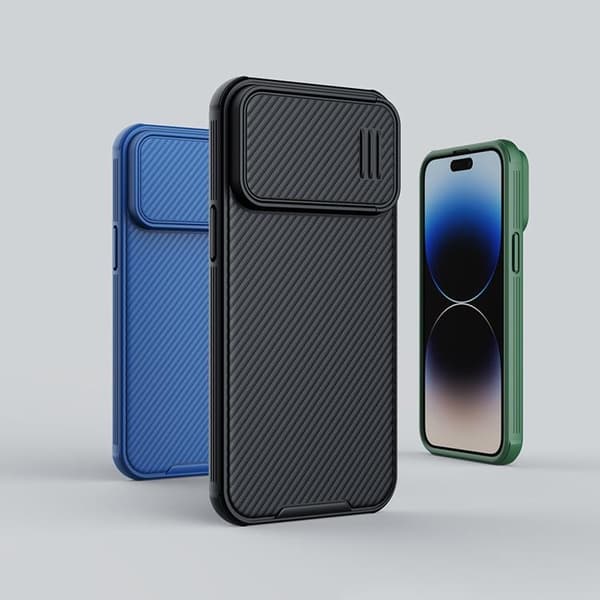 Nillkin iPhone 14 Pro Max Mobilskal CamShield S - Blå
