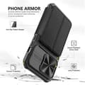Miniatyrbild 4 av 10: iPhone 14 Pro Max Plånboksfodral PU Läder Shockproof  - Svart
