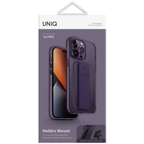 UNIQ iPhone 14 Pro Mobilskal Heldro Mount - Lila