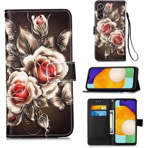 Plånboksfodral Samsung Galaxy A14 – Rosor