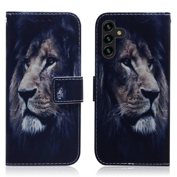 Plånboksfodral Samsung Galaxy A54 – Lejon