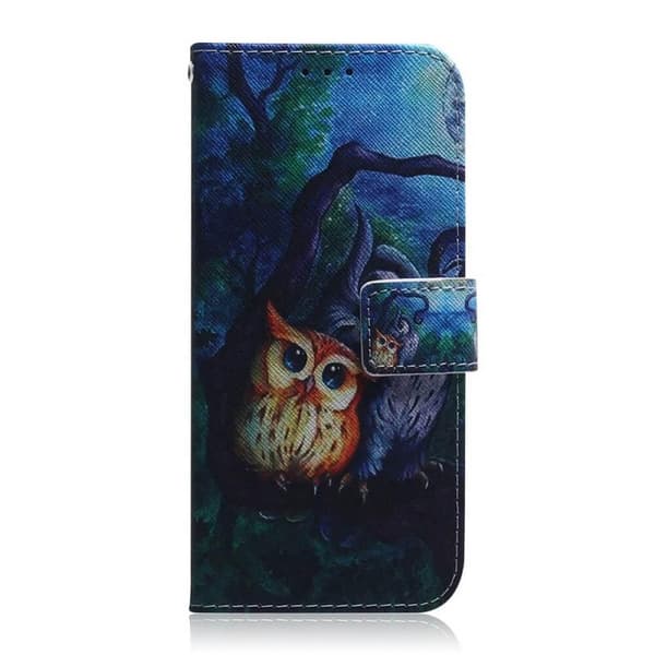 Lompakkokotelo Samsung Galaxy A54 - Pöllöt Kuunvalossa