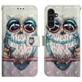 Pikkukuva 4 / 4: Lompakkokotelo Samsung Galaxy A54 - Koristeellinen Pöllö