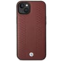 Miniatyrbild 3 av 8: BMW iPhone 14 Mobilskal Läder Diamond Pattern - Burgundy