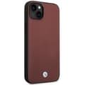 Miniatyrbild 4 av 8: BMW iPhone 14 Mobilskal Läder Diamond Pattern - Burgundy