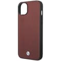 Miniatyrbild 6 av 8: BMW iPhone 14 Mobilskal Läder Diamond Pattern - Burgundy