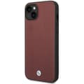 Miniatyrbild 2 av 8: BMW iPhone 14 Mobilskal Läder Diamond Pattern - Burgundy