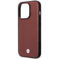 Miniatyrbild 6 av 8: BMW iPhone 14 Pro Max Mobilskal Magsafe Diamond Pattern - Burgundy