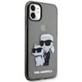 Miniatyrbild 4 av 7: Karl Lagerfeld iPhone 11 / XR Skal Gliter Karl&Choupette - Svart