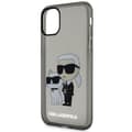 Miniatyrbild 6 av 7: Karl Lagerfeld iPhone 11 / XR Skal Gliter Karl&Choupette - Svart
