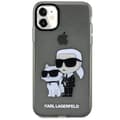 Miniatyrbild 2 av 7: Karl Lagerfeld iPhone 11 / XR Skal Gliter Karl&Choupette - Svart