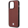 Miniatyrbild 6 av 8: BMW iPhone 14 Pro Mobilskal Läder Diamond Pattern - Burgundy