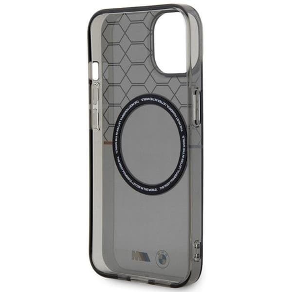 BMW iPhone 14 Mobilskal Magsafe Pattern - Grå
