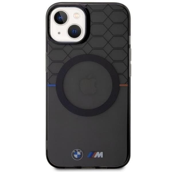 BMW iPhone 14 Mobilskal Magsafe Pattern - Grå