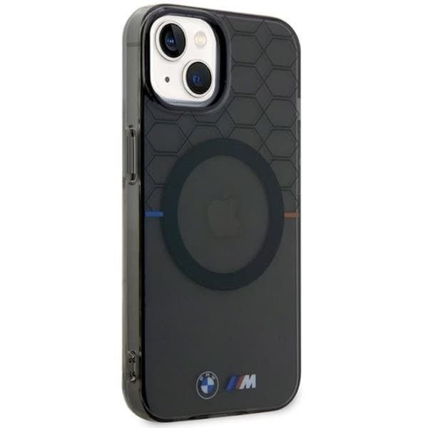 BMW iPhone 14 Mobilskal Magsafe Pattern - Grå