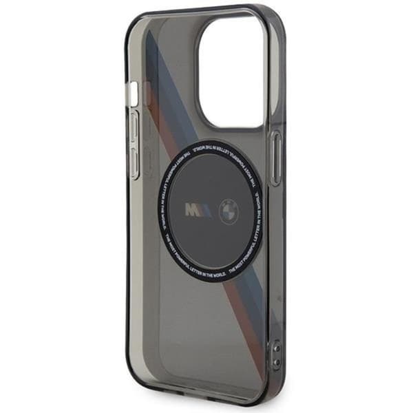 BMW iPhone 14 Pro Max Mobilskal Magsafe Tricolor Stripes - Grå