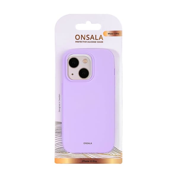 Onsala iPhone 13 Pro Mobilskal Silikon - Lila