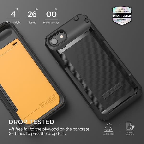 VRS DESIGN Damda Glide Pro Skal iPhone 7/8/SE (2020/2022) - Svart
