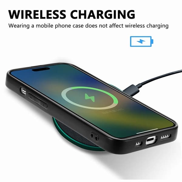 BOOM iPhone 8 Plus Mobilskal Magsafe Läder - Röd