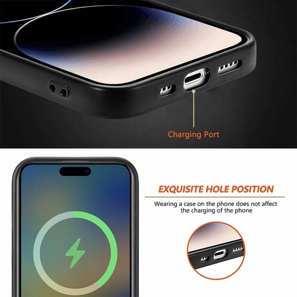 BOOM iPhone 8 Plus Mobilskal Magsafe Läder - Röd