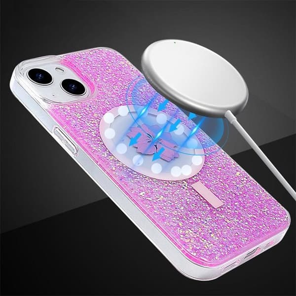 BOOM iPhone 13 Mobilskal Magsafe Drop-Proof - Rosa Flower