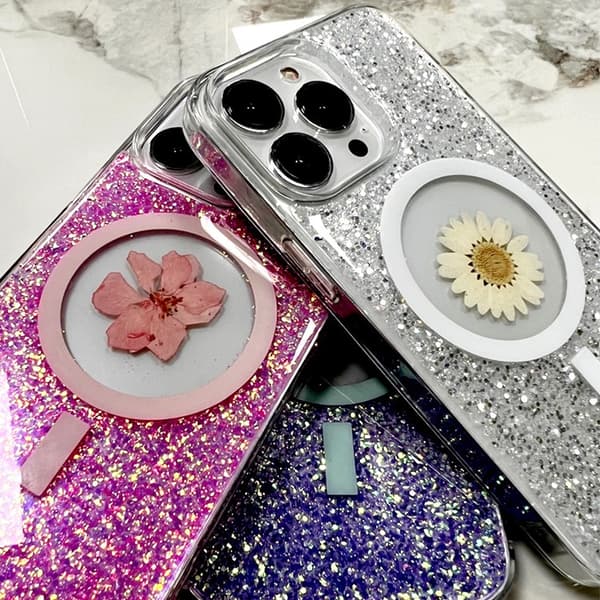 BOOM iPhone 12 Pro Max Mobilskal Magsafe Drop-Proof - Lila Flower