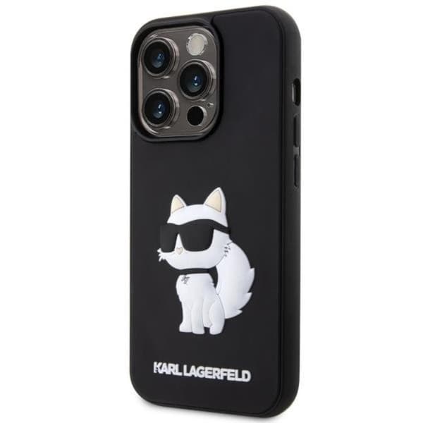Karl Lagerfeld iPhone 14 Pro Max Mobilskal Rubber Choupette 3D
