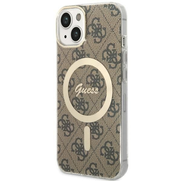 Guess iPhone 14 Plus Mobilskal MagSafe - Brun