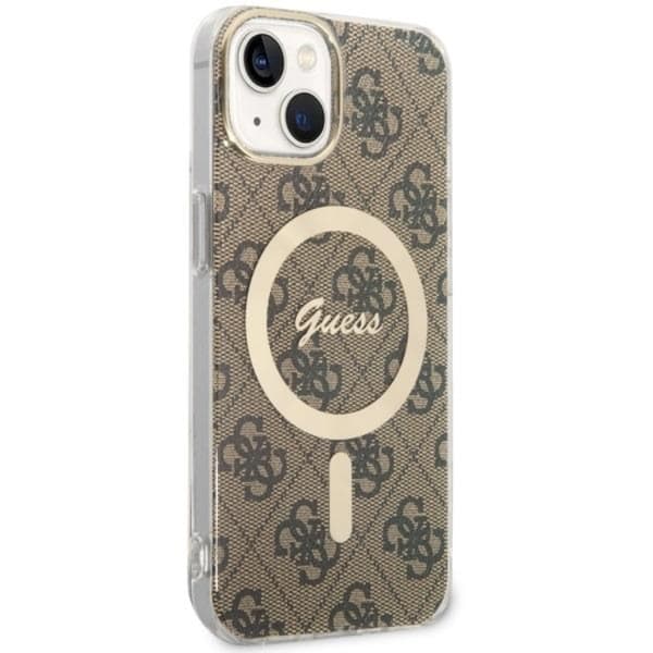 Guess iPhone 14 Plus Mobilskal MagSafe - Brun