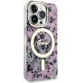 Miniatyrbild 4 av 8: Guess iPhone 14 Pro Mobilskal MagSafe Flower - Rosa