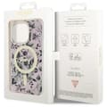 Miniatyrbild 8 av 8: Guess iPhone 14 Pro Mobilskal MagSafe Flower - Rosa