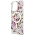 Miniatyrbild 6 av 8: Guess iPhone 14 Pro Mobilskal MagSafe Flower - Transparent