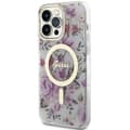 Miniatyrbild 2 av 8: Guess iPhone 14 Pro Mobilskal MagSafe Flower - Transparent