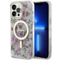 Miniatyrbild 1 av 8: Guess iPhone 14 Pro Mobilskal MagSafe Flower - Transparent