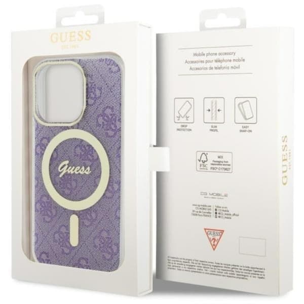 Guess iPhone 14 Pro Max Mobilskal MagSafe - Lila