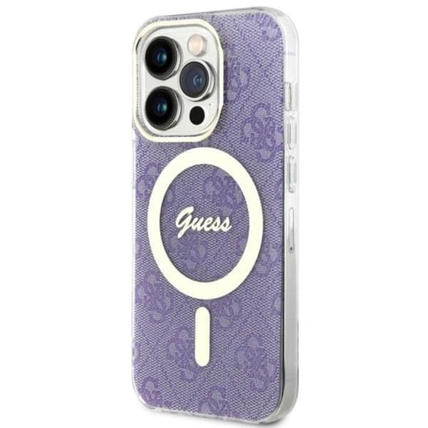 Guess iPhone 14 Pro Max Mobilskal MagSafe - Lila