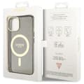 Miniatyrbild 9 av 9: Guess iPhone 14 Plus Mobilskal MagSafe Glitter Guld - Svart