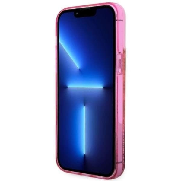 Guess iPhone 14 Pro Max Mobilskal Liquid Glitter - Rosa