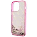 Miniatyrbild 6 av 8: Guess iPhone 14 Pro Max Mobilskal Liquid Glitter - Rosa